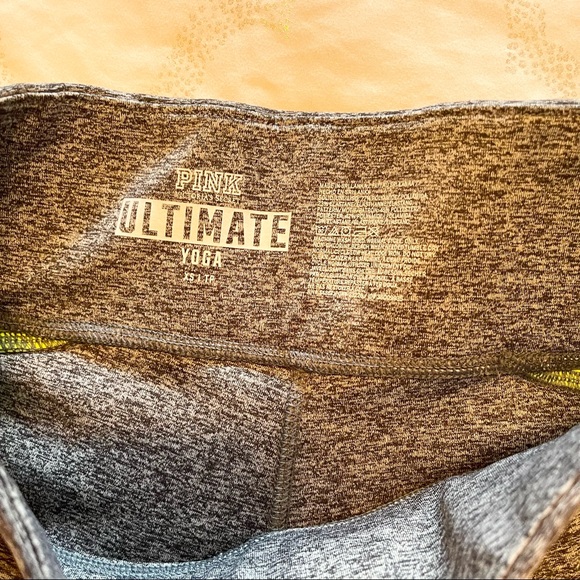 Pink Victorias Secret ultimate yoga leggings gray neon XS - Picture 4 of 5